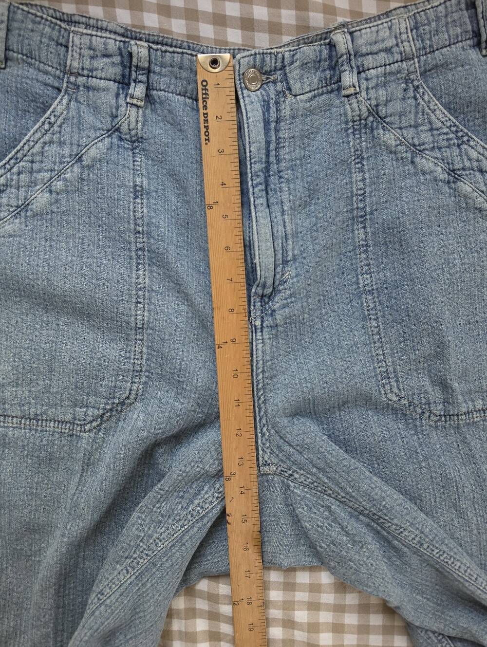Free People We The Free Midnight Voyage Harem Pants in Light Blue Wash - Picture 6 of 9